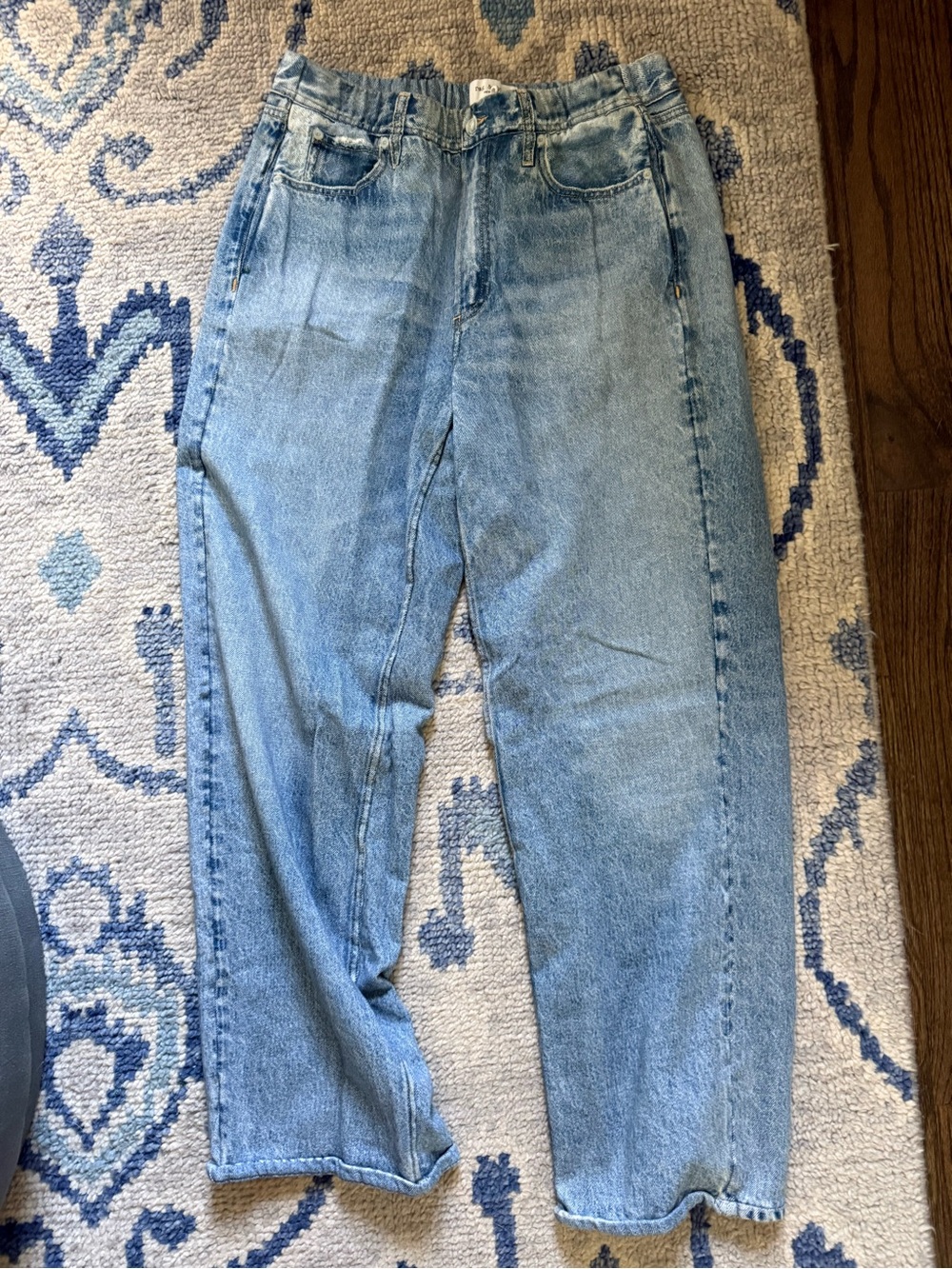 rag & bone Miramar Light Blue Wide-Leg Jeans - barely worn, perfect condition